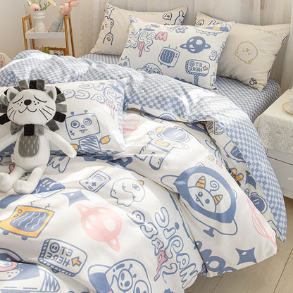 moregrowth101 pure cotton four-piece bedding set