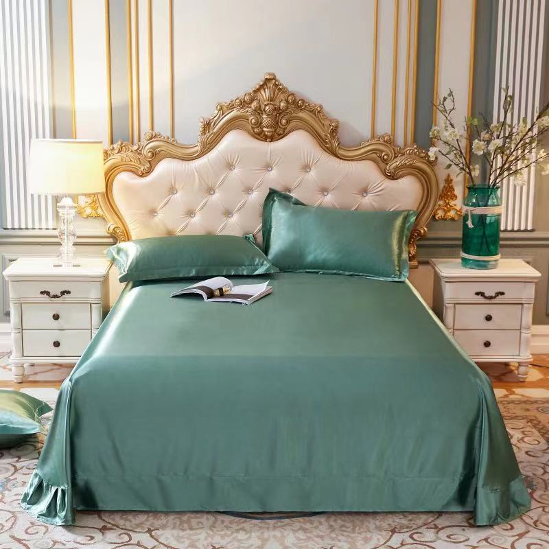 moregrowth101 double-sided ice silk bed sheet