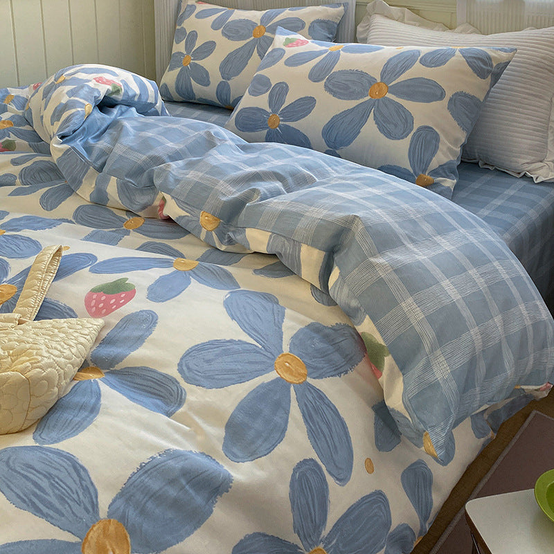 moregrowth101 pure cotton four-piece bedding set