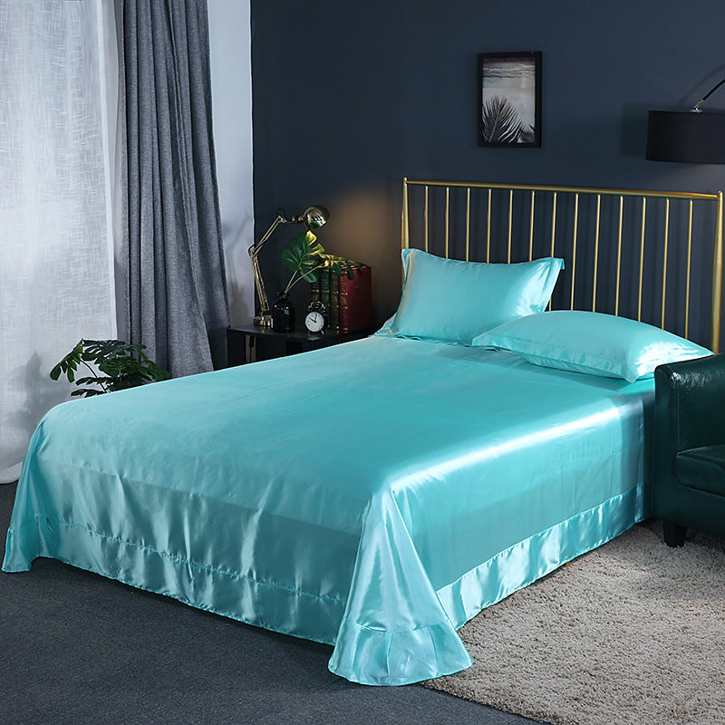 moregrowth101 double-sided ice silk bed sheet