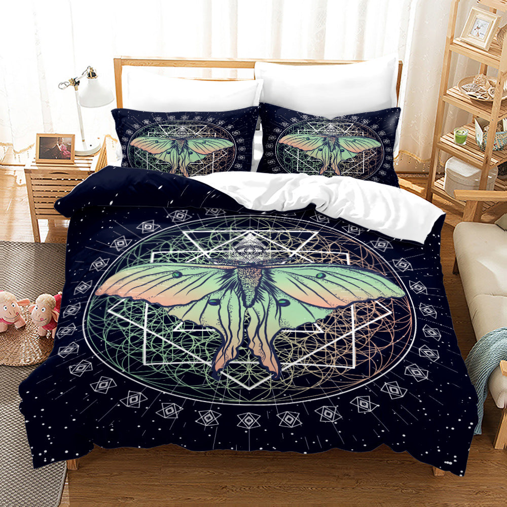 moregrowth101 Acherontia Lachesis printed bed sheet