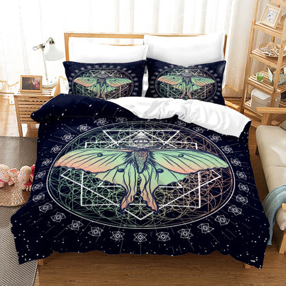 moregrowth101 Acherontia Lachesis printed bed sheet