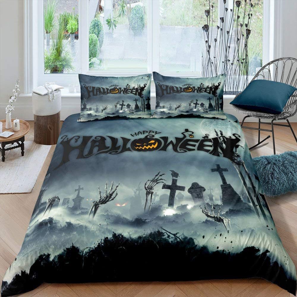 moregrowth101 Halloween three-piece bedding set
