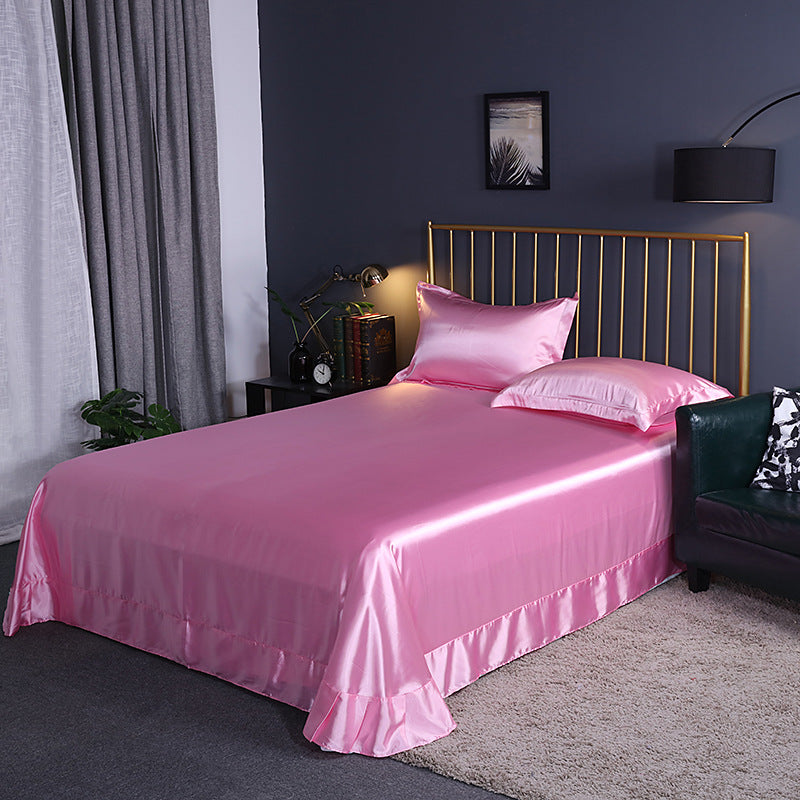 moregrowth101 double-sided ice silk bed sheet