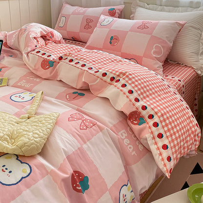 moregrowth101 pure cotton four-piece bedding set
