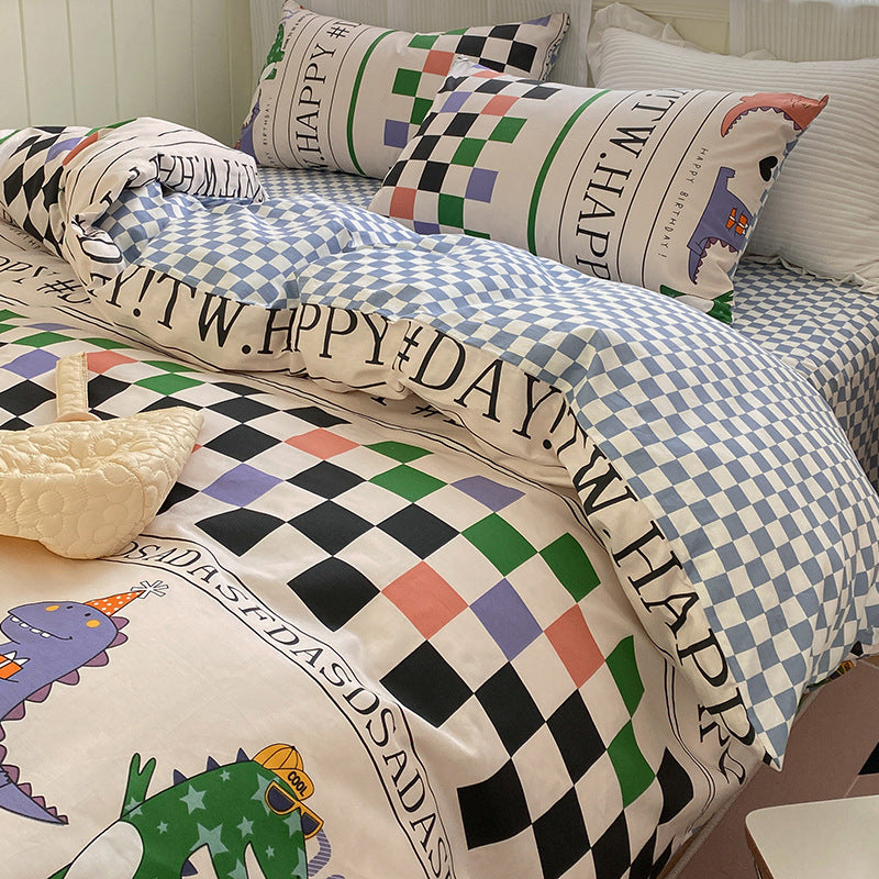 moregrowth101 pure cotton four-piece bedding set