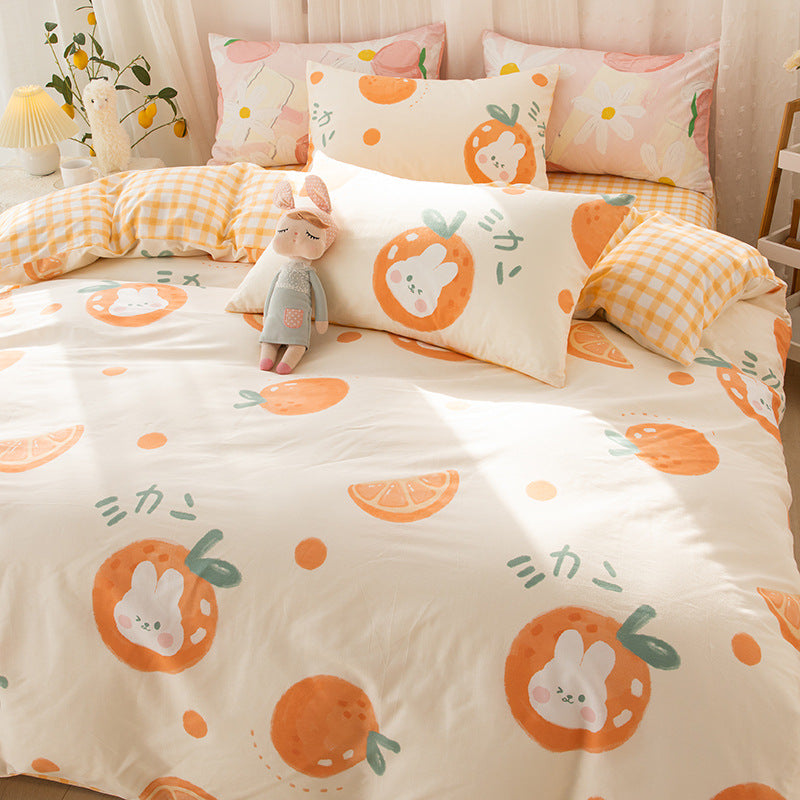 moregrowth101 pure cotton four-piece bedding set
