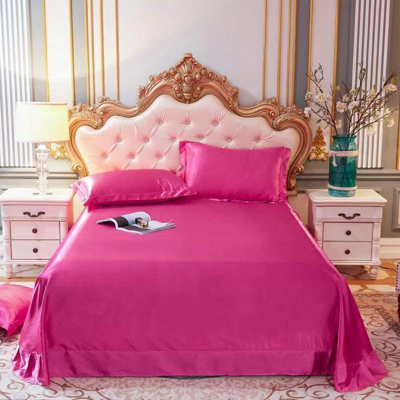moregrowth101 double-sided ice silk bed sheet