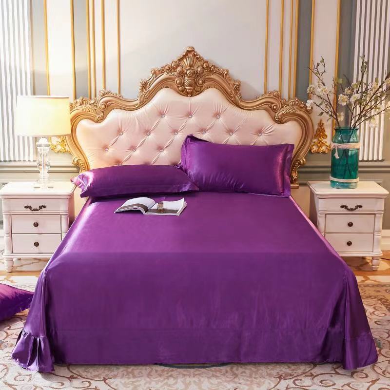 moregrowth101 double-sided ice silk bed sheet