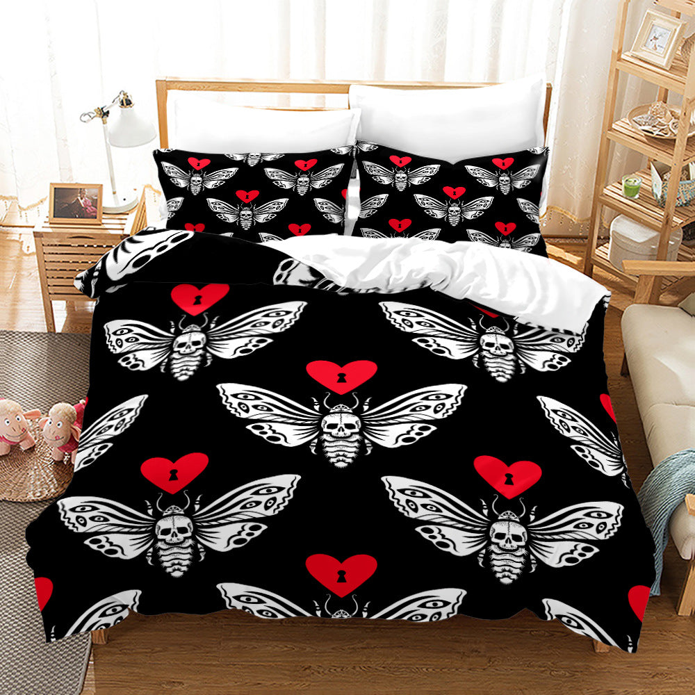 moregrowth101 Acherontia Lachesis printed bed sheet