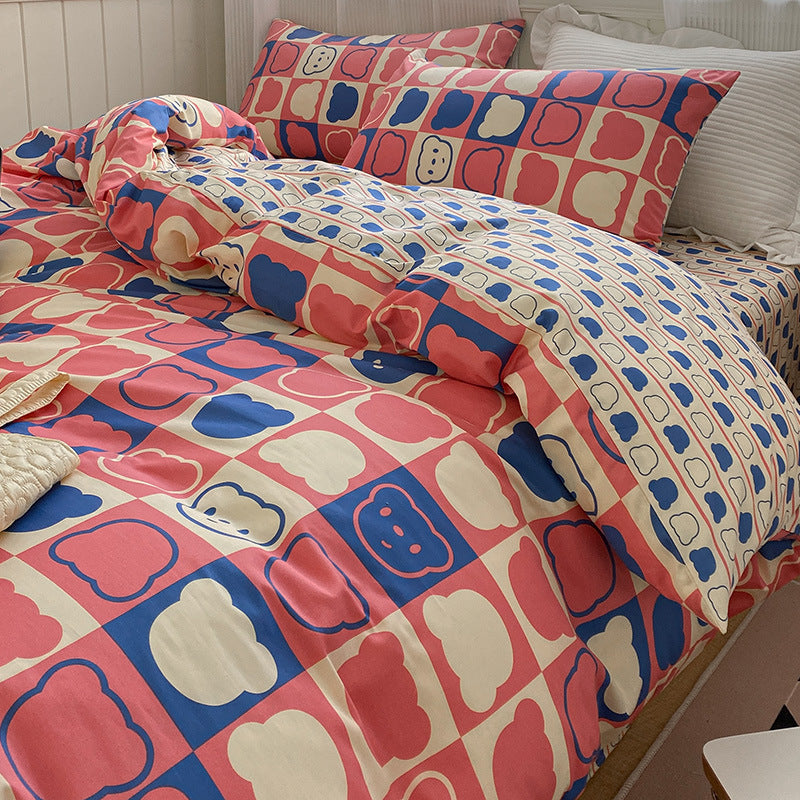 moregrowth101 pure cotton four-piece bedding set