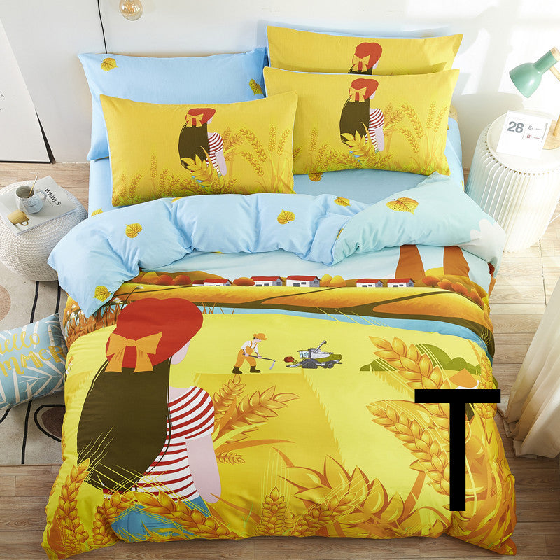 moregrowth101 cute cartoon children bed sheet