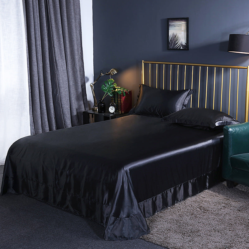 moregrowth101 double-sided ice silk bed sheet