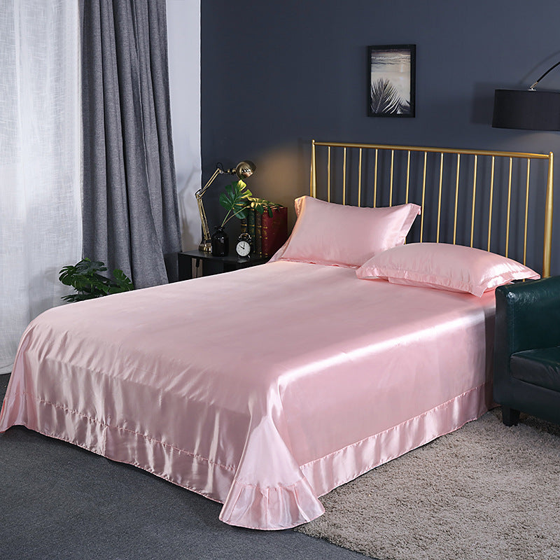 moregrowth101 double-sided ice silk bed sheet