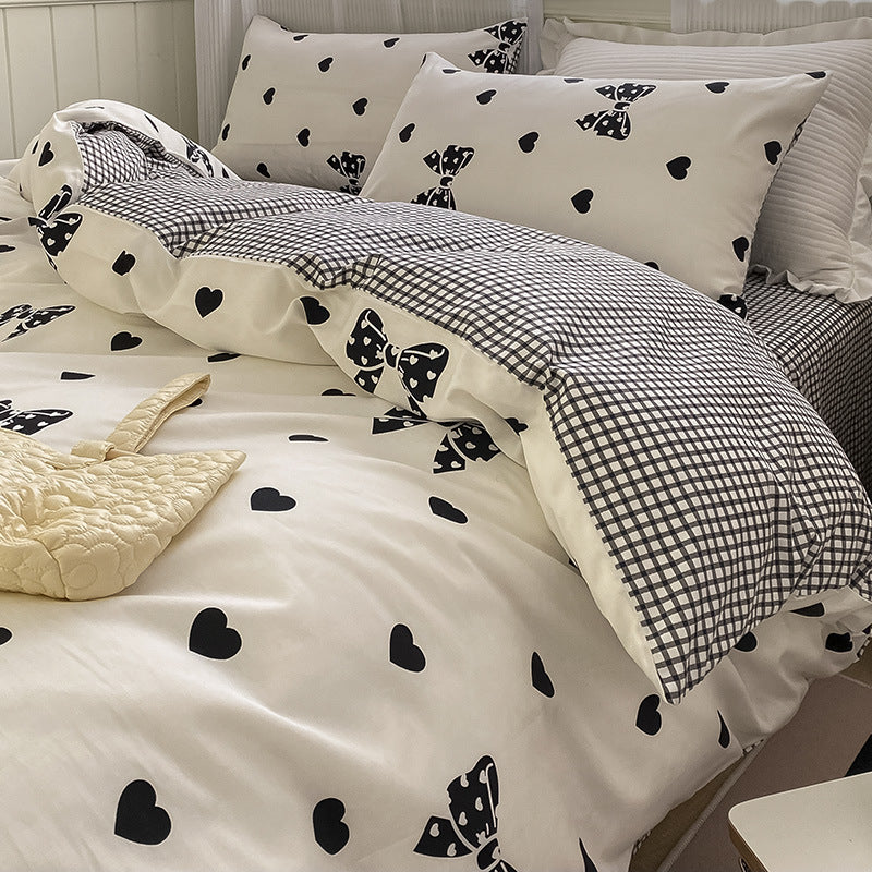 moregrowth101 pure cotton four-piece bedding set