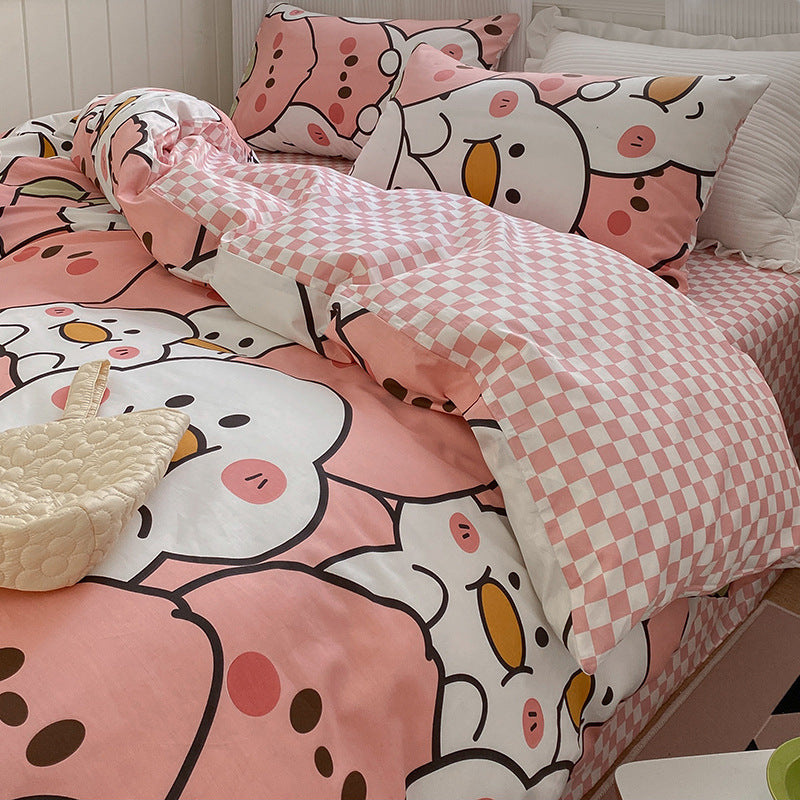 moregrowth101 pure cotton four-piece bedding set