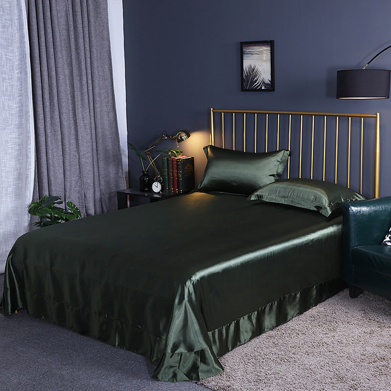 moregrowth101 double-sided ice silk bed sheet