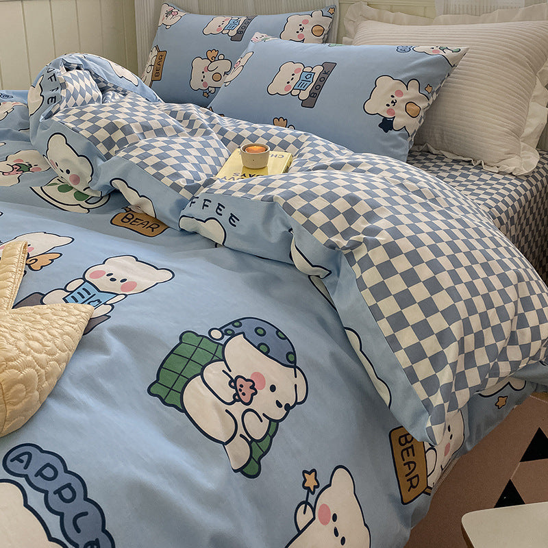 moregrowth101 pure cotton four-piece bedding set