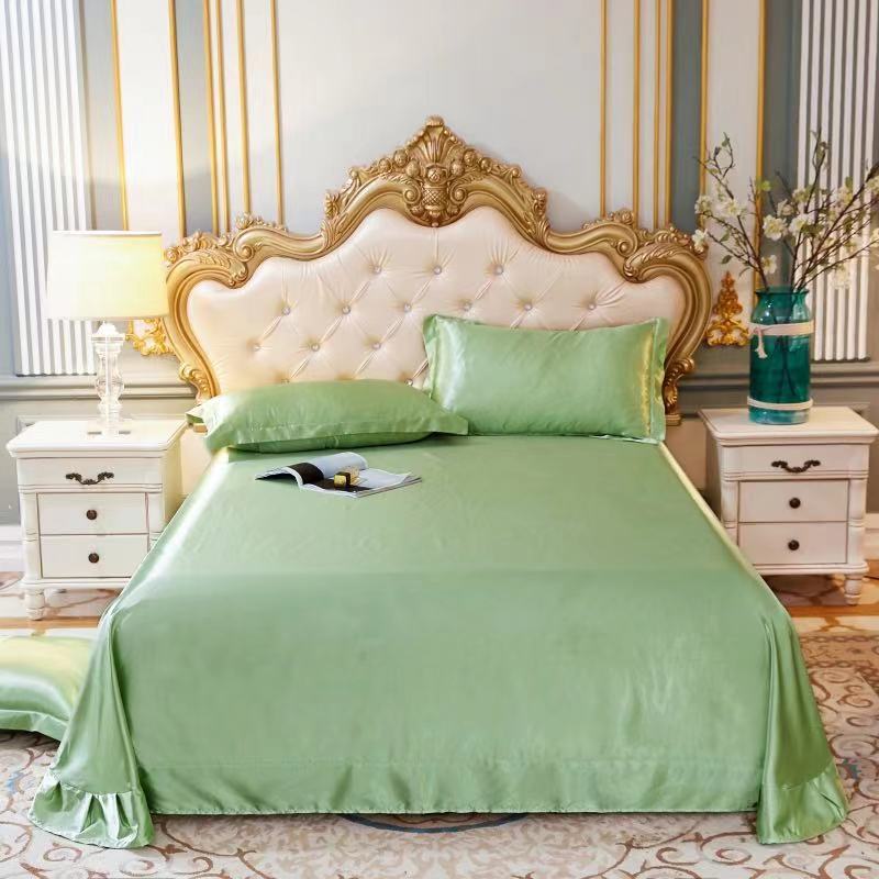 moregrowth101 double-sided ice silk bed sheet