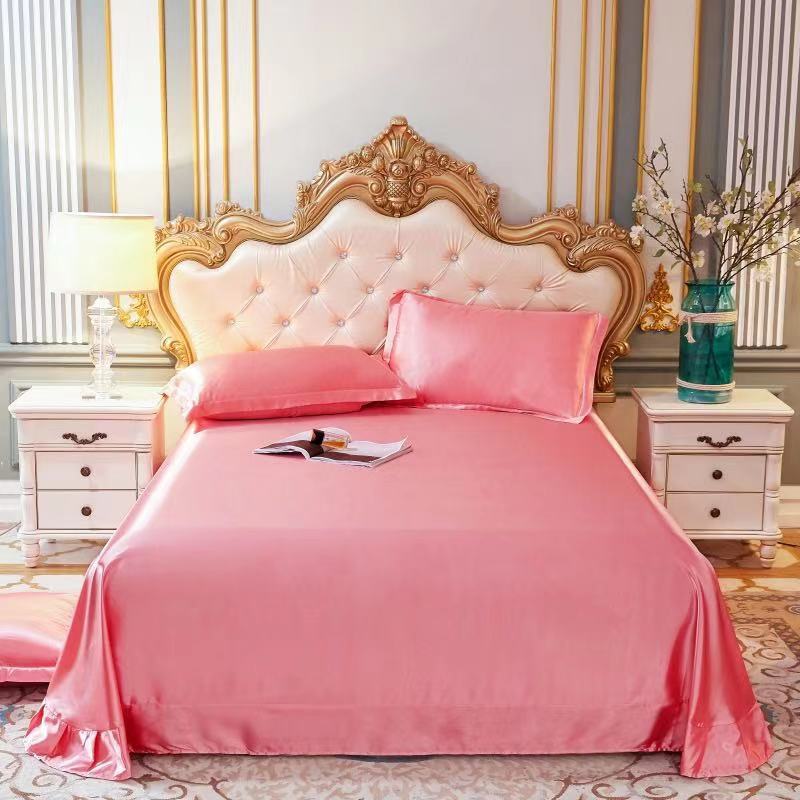 moregrowth101 double-sided ice silk bed sheet