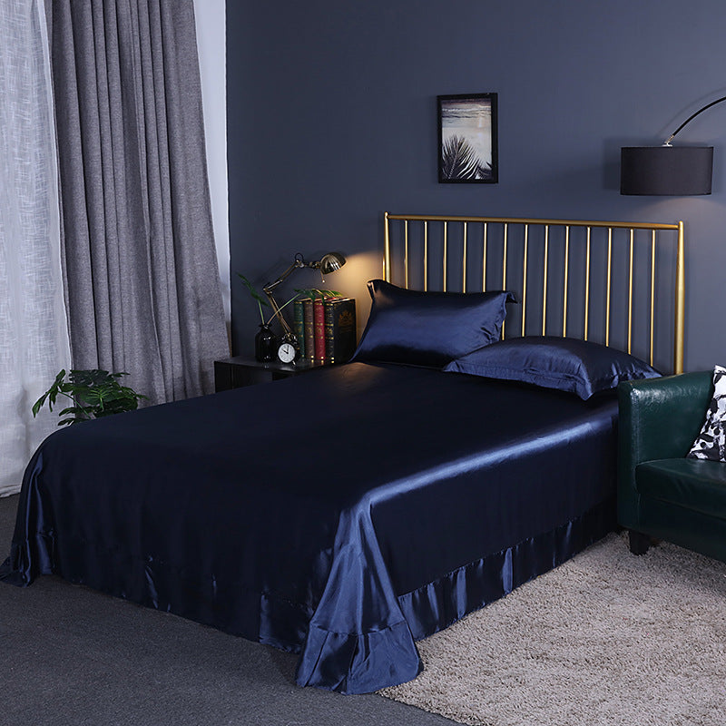 moregrowth101 double-sided ice silk bed sheet