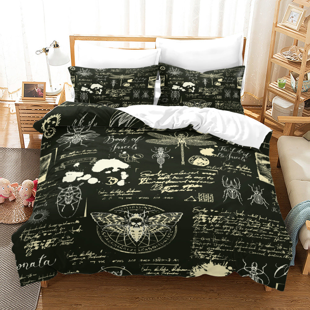 moregrowth101 Acherontia Lachesis printed bed sheet