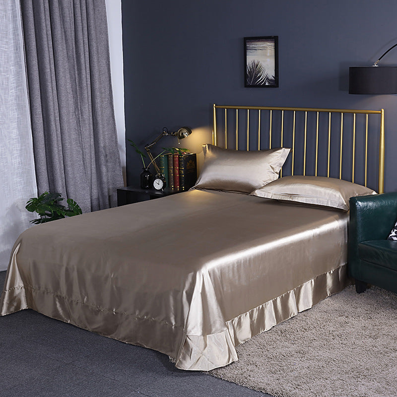 moregrowth101 double-sided ice silk bed sheet