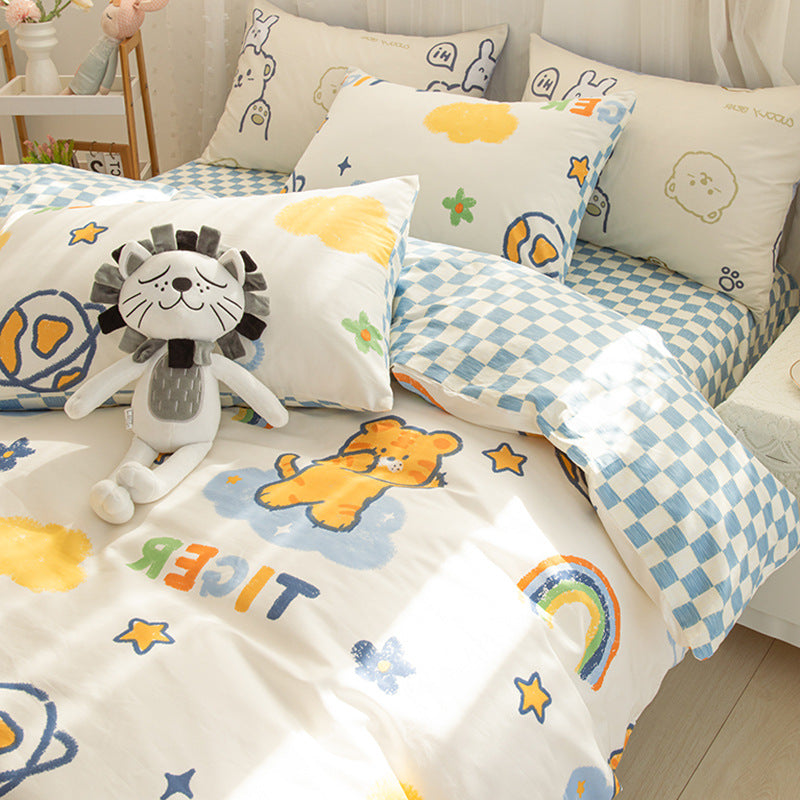 moregrowth101 pure cotton four-piece bedding set