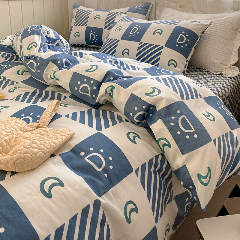 moregrowth101 pure cotton four-piece bedding set