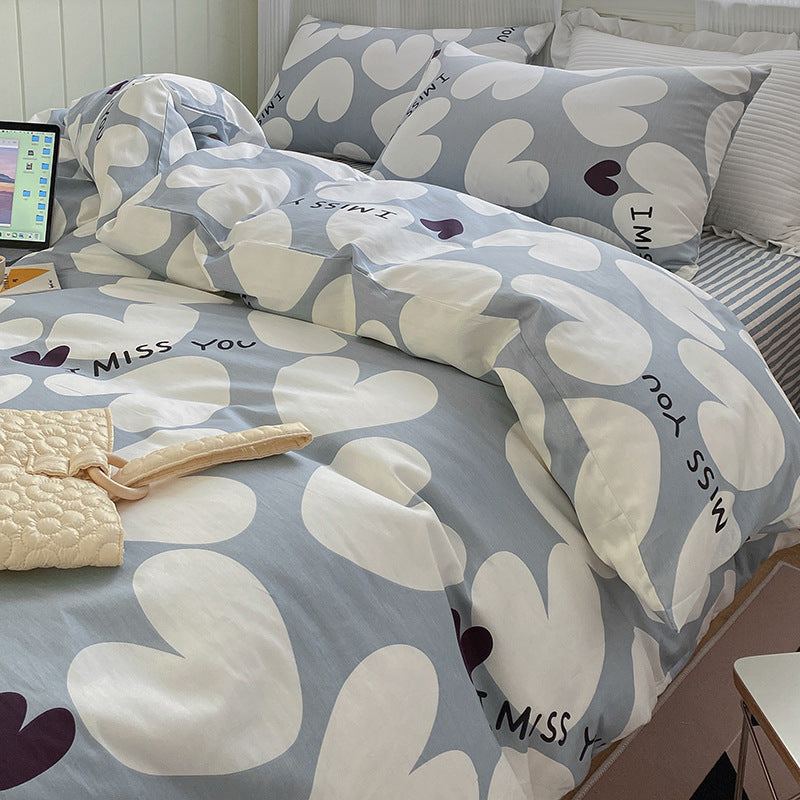 moregrowth101 pure cotton four-piece bedding set
