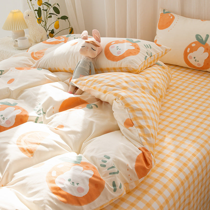 moregrowth101 pure cotton four-piece bedding set