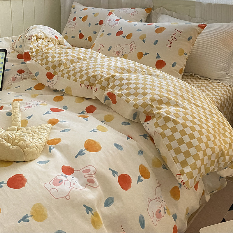 moregrowth101 pure cotton four-piece bedding set